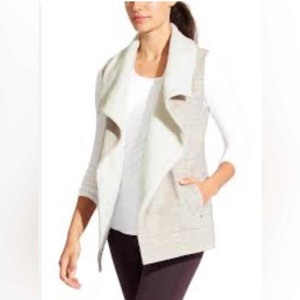 NWOT Athleta Apres Anything Vest, Sz XXS, Oatmeal Heather